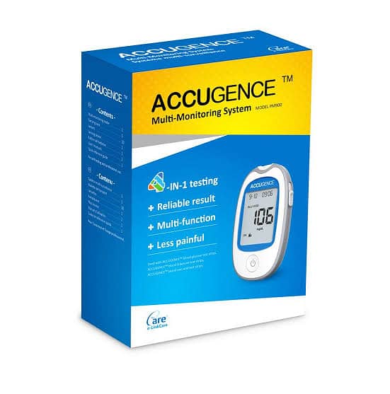 Accugence Glucometer 4-in-1 Testing Multimeter 0328. . 7950793 0