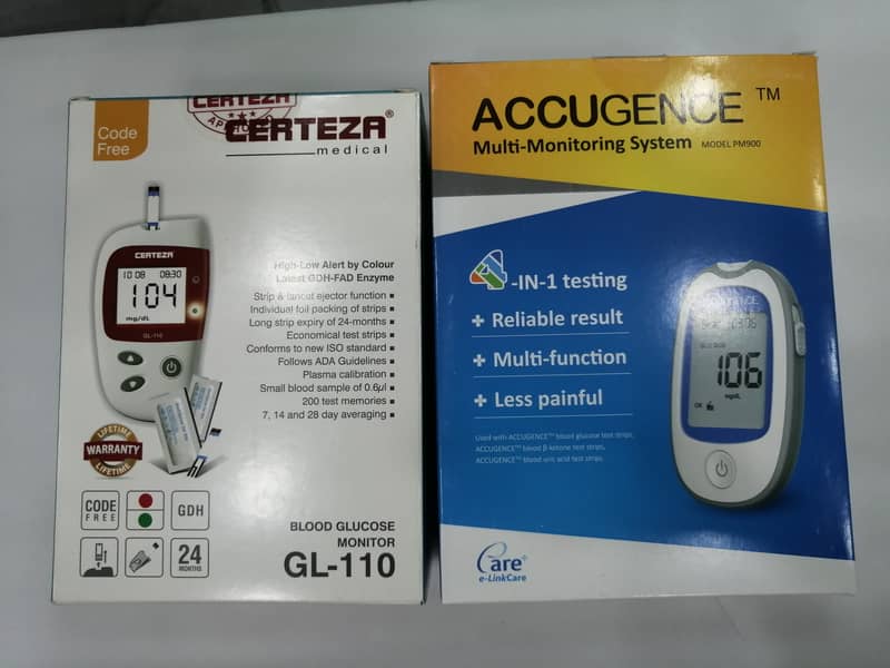 Accugence Glucometer 4-in-1 Testing Multimeter 0328. . 7950793 3