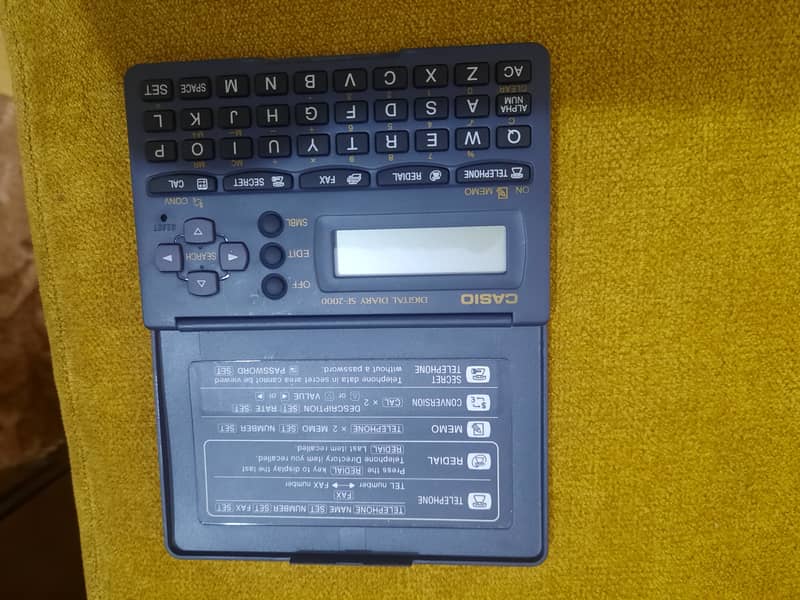 Vintage 1980s Casio SF-4500 Digital Diary Calculator Memo Calendar