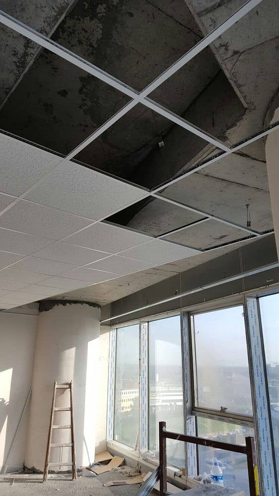 FALSE CEILING | GYPSUM BORAD PARTITION | DRYWALL PARTITION | 1