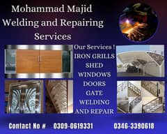 ALL TYPES OF GRILLS, SHED, WINDOWS, DOORS,IRON GATE WELDING AND REPAIR