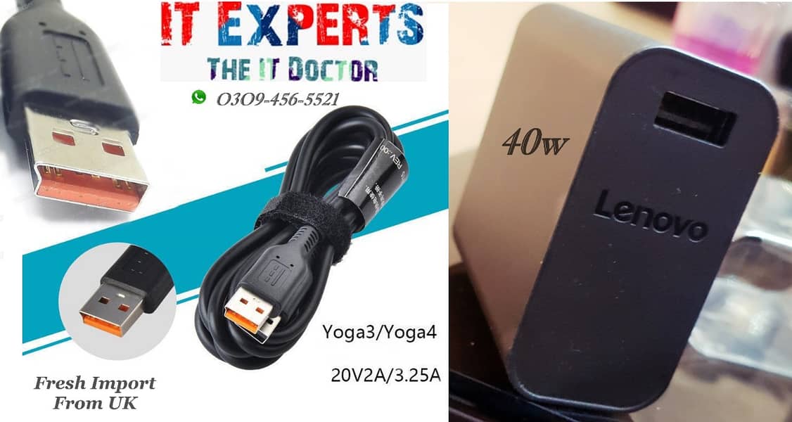 DELL Venue Pro & Lenovo Yoga Pro USB Port CHARGER 100% Original 3