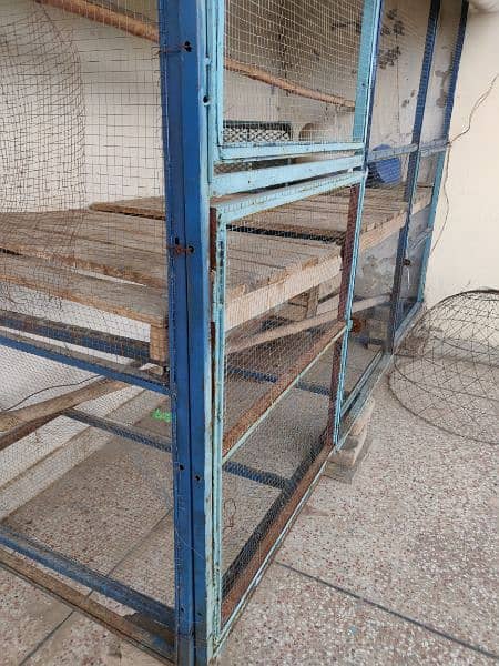 Metal cage for Hens double portion 2 sides 4