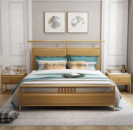 Iron bed / iron bed dressing side table / Double bed /Bed /  Furniture 7