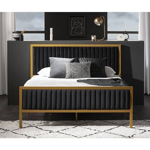Iron bed / iron bed dressing side table / Double bed /Bed /  Furniture 1