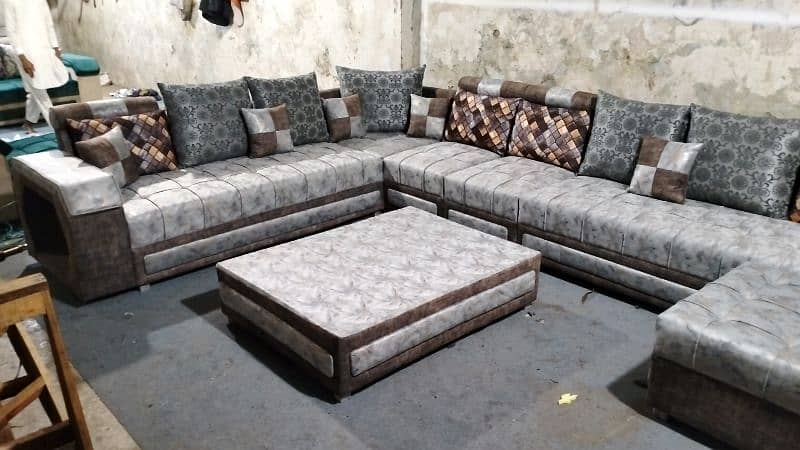 10 seater sofa with four stools 3