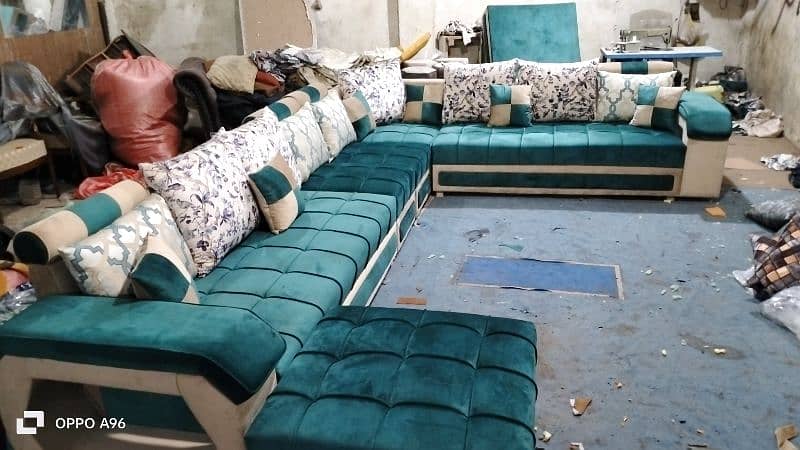 10 seater sofa with four stools 4