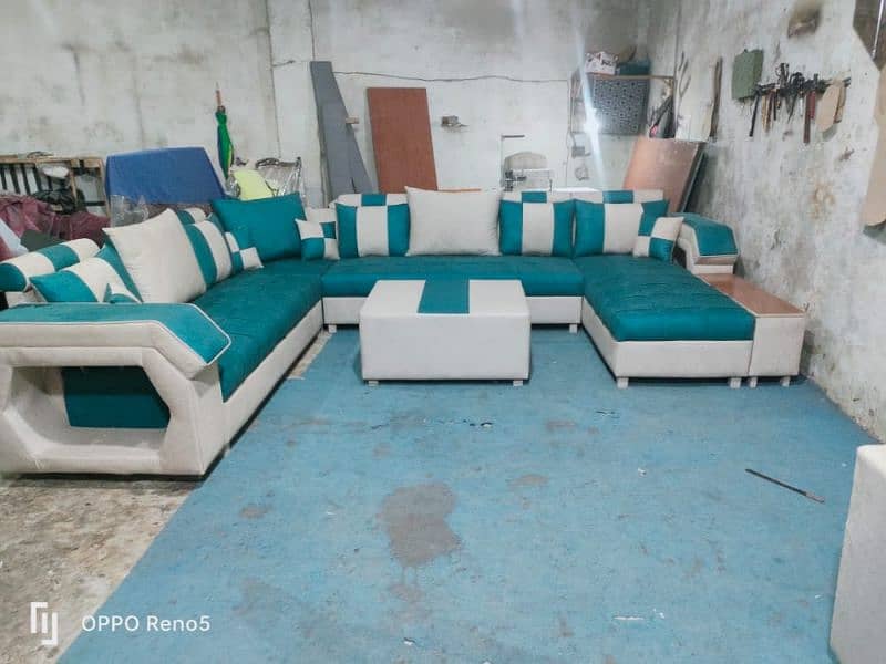10 seater sofa with four stools 8