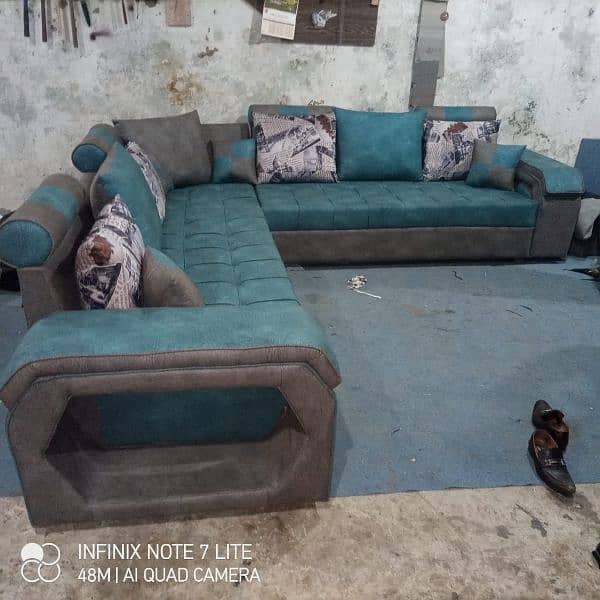 10 seater sofa with four stools 14