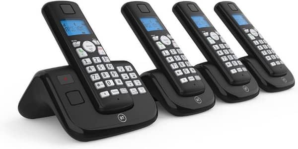 UK imported BT Quad cordless phone with intercom answer machine
