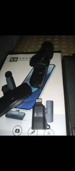 K8 Wireless YouTuber Mic Just Box Open Type C & Iphone