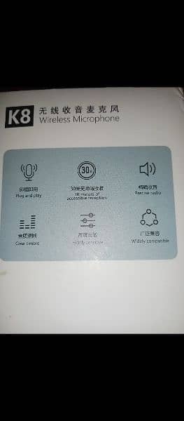 K8 Wireless YouTuber Mic Just Box Open Type C & Iphone 14