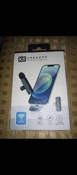 K8 Wireless YouTuber Mic Just Box Open Type C & Iphone 19