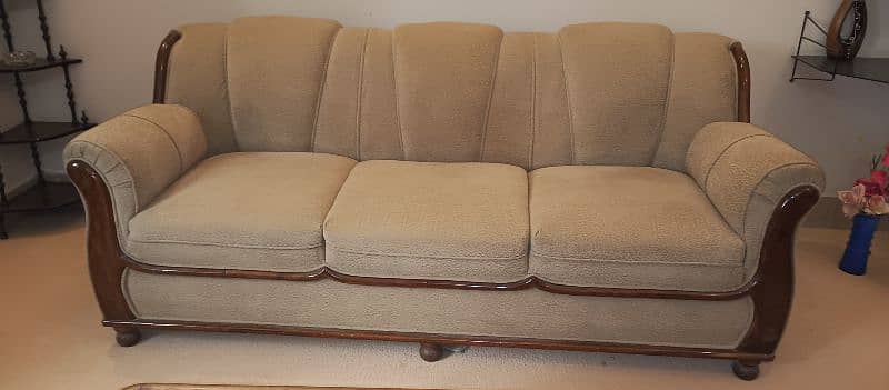 Luxury 5 Seater Wooden Designer Sofa 3+ 1+1 0