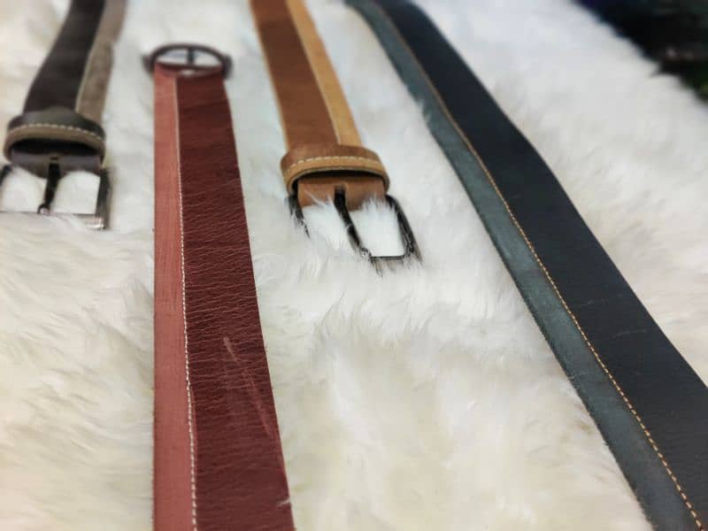 Original Handmade Leather Belts for Men |Pure cow buffalo Leather belt 2