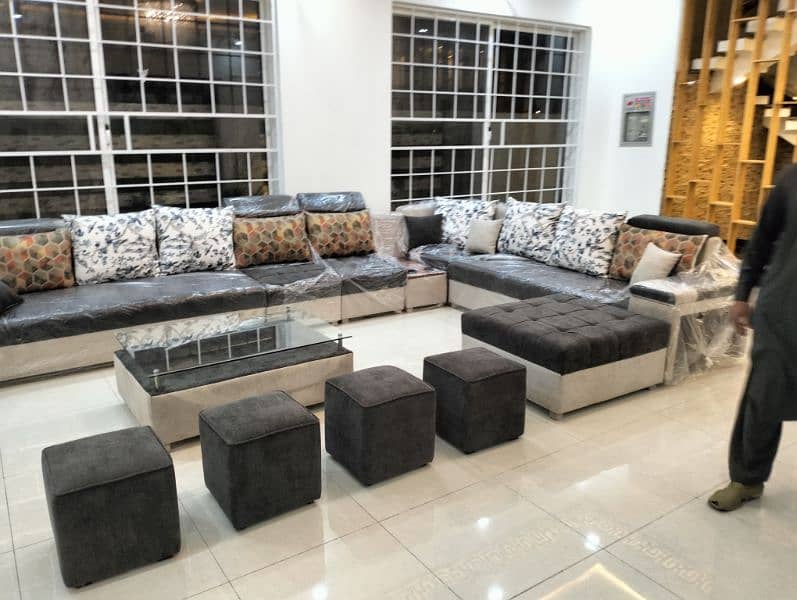 new ten seater sofa with four stools 6