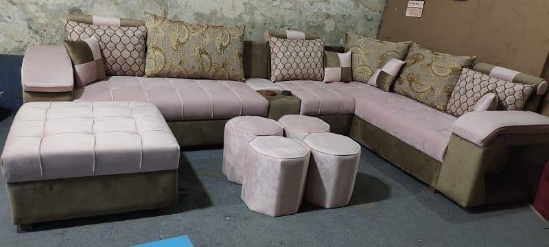 new ten seater sofa with four stools 7