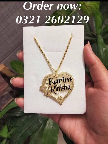 name necklace gold plated locket customize jewelry ring coatpin cuff 3