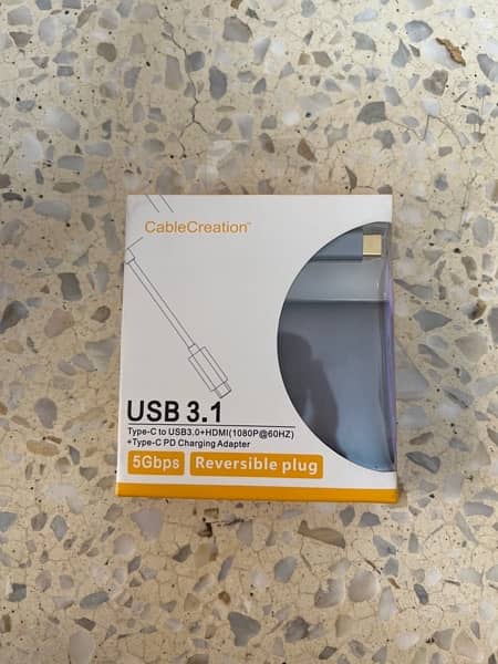 CableCreation USB 3.1 Type-C to HDMI+USB3.0+Type-C PD Charging Adapter 2