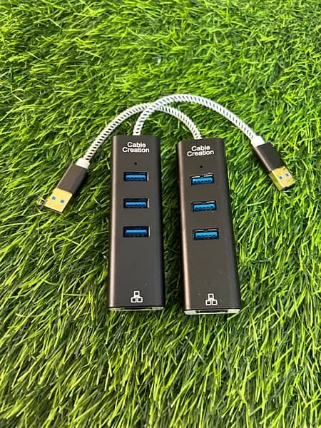 CableCreation USB3.0 TO 3-port USB 3.0 Hub + Gigabit Ethernet Adapter 5