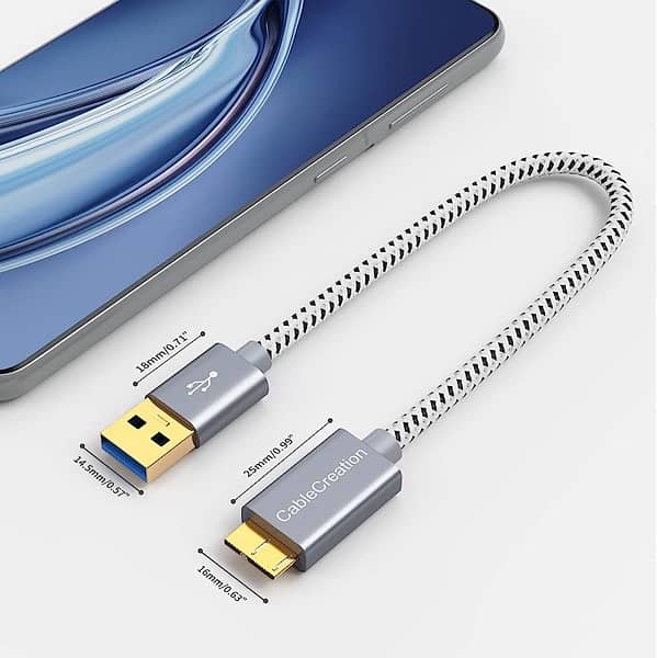 CableCreation USB 3.0 to External Hard Drive Cable 0