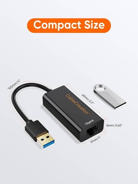 CableCreation SuperSpeed USB 3.0 to Gigabit Ethernet Adapter 5