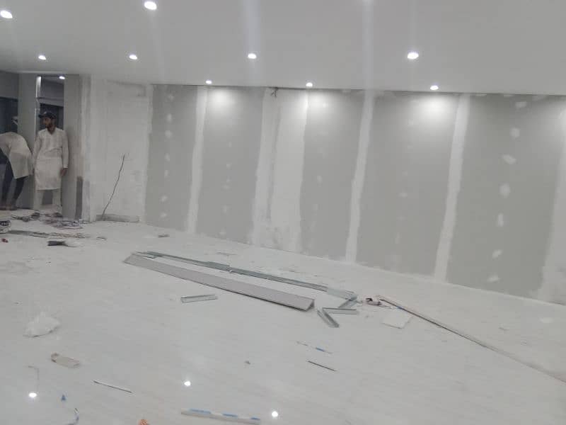Gypsum partition wall. . . ceiling 1