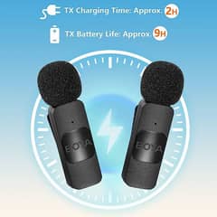 BOYA WIRELESS MICROPHONE With NOISE cancellation button