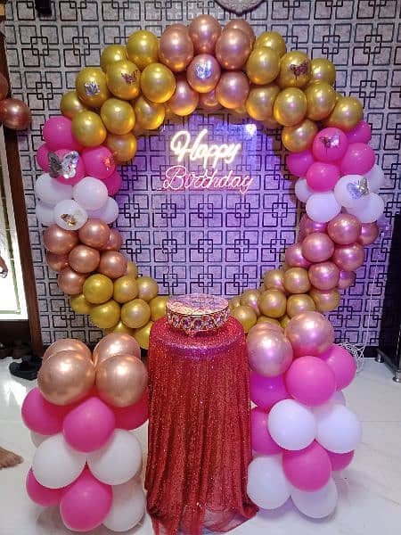 balloons decor birthday party dj mehndi lighting decor 2