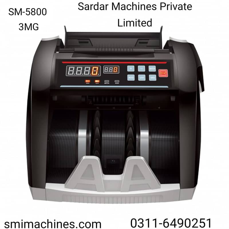 Cash currency Packet note counting machine in Pakistan,Mix value count 6