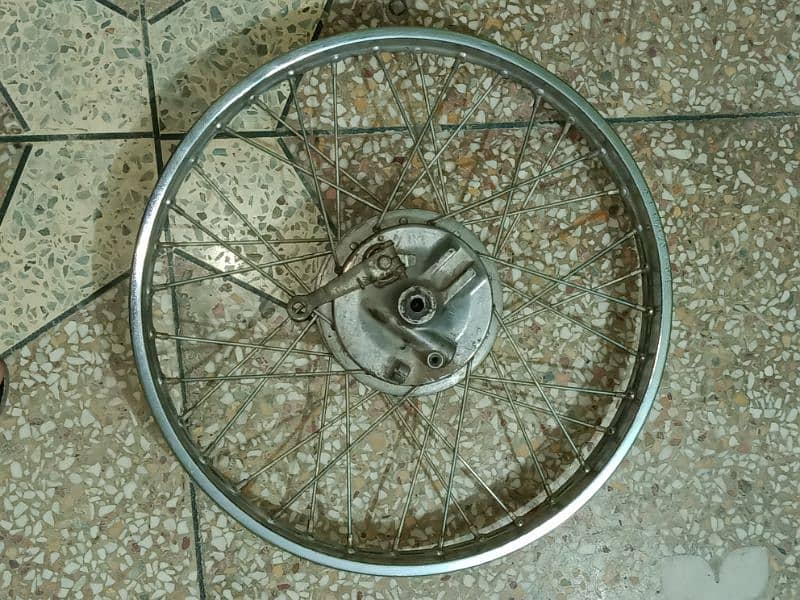 front wheel complete 70cc with brake plate 0