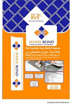 Tile Bond,Tile Fixer Bond,Construction. White tile bond