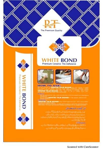 Tile Bond,Tile Fixer Bond,Construction. White tile bond 1