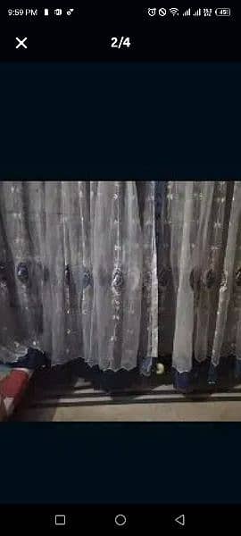 large size designer organza curtain 0