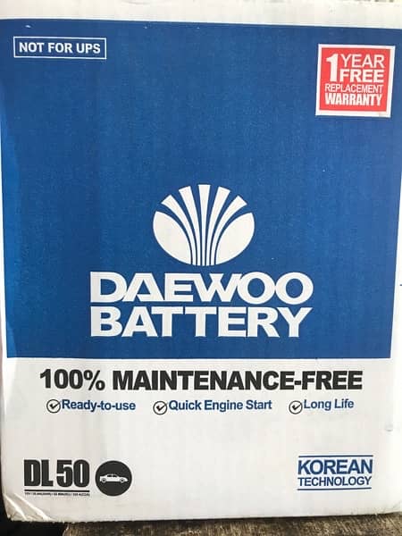 DAEWOO New DL-50/ Car, Ups, Dry battery Free Delivery & Free Fitting 1