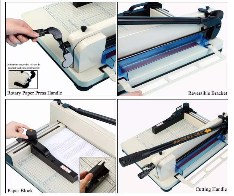Paper cutter -Paper cutting machine 858 paper cutter Heavy Duty Manual 0
