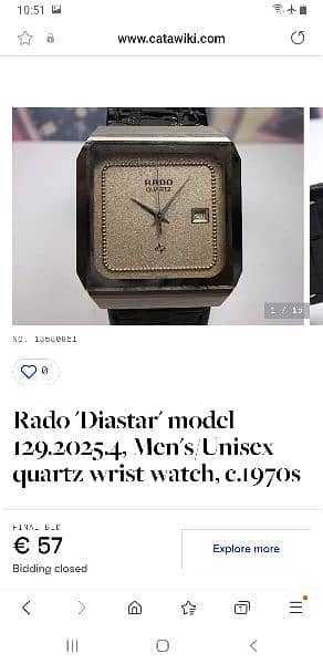 rado watch old modal 1970 3