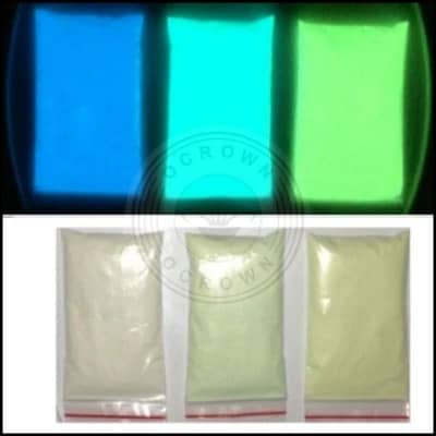 Glow in Dark pigments / Powder Colors . Luminous  powder . Uv .