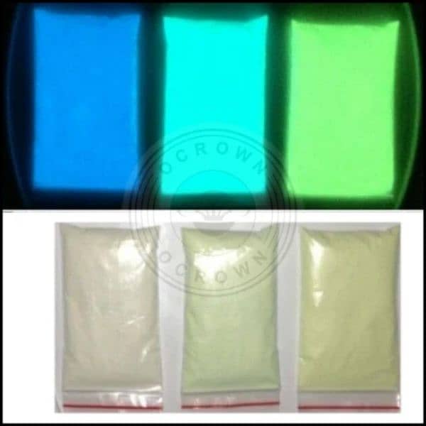 Glow in Dark pigments / Powder Colors . Luminous  powder . Uv . 0