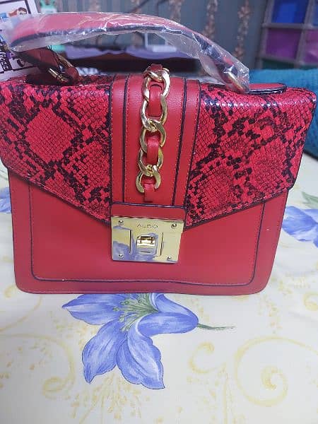 ALDO handbag Redish maroon 1