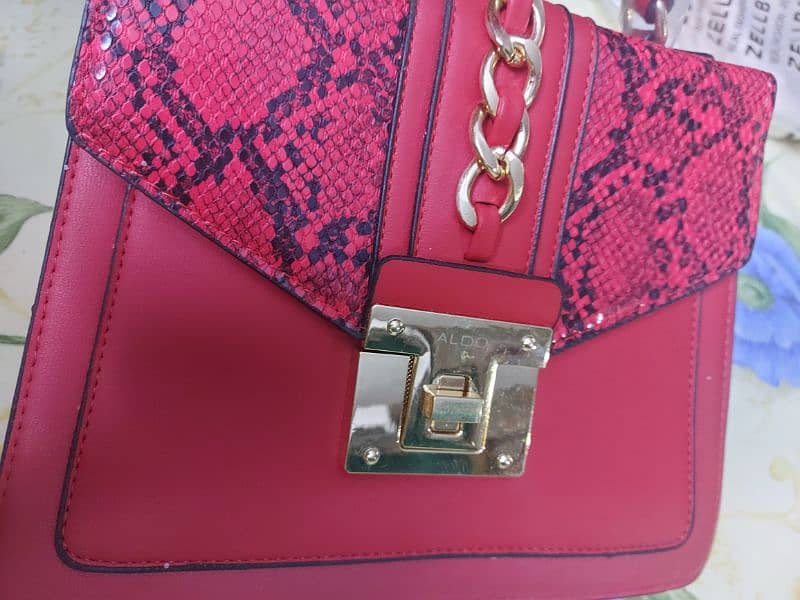 ALDO handbag Redish maroon 4