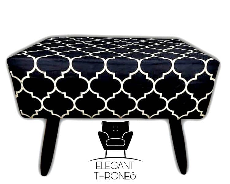 STOOLS/OTTOMAN PAIR AVAILABLE AT CHEAP PRICE (NEW) 2