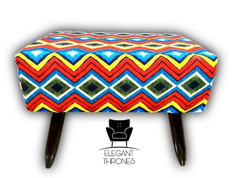 STOOLS/OTTOMAN PAIR AVAILABLE AT CHEAP PRICE (NEW) 11