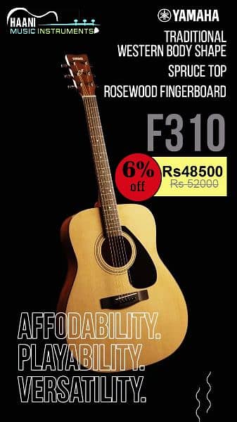 Yamaha F310 Acoustic Guitar Sale Offer 1