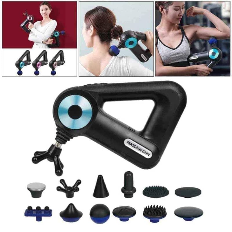 New Wireless Massage Gun Deep Muscle Vibrating Massager Machine 3