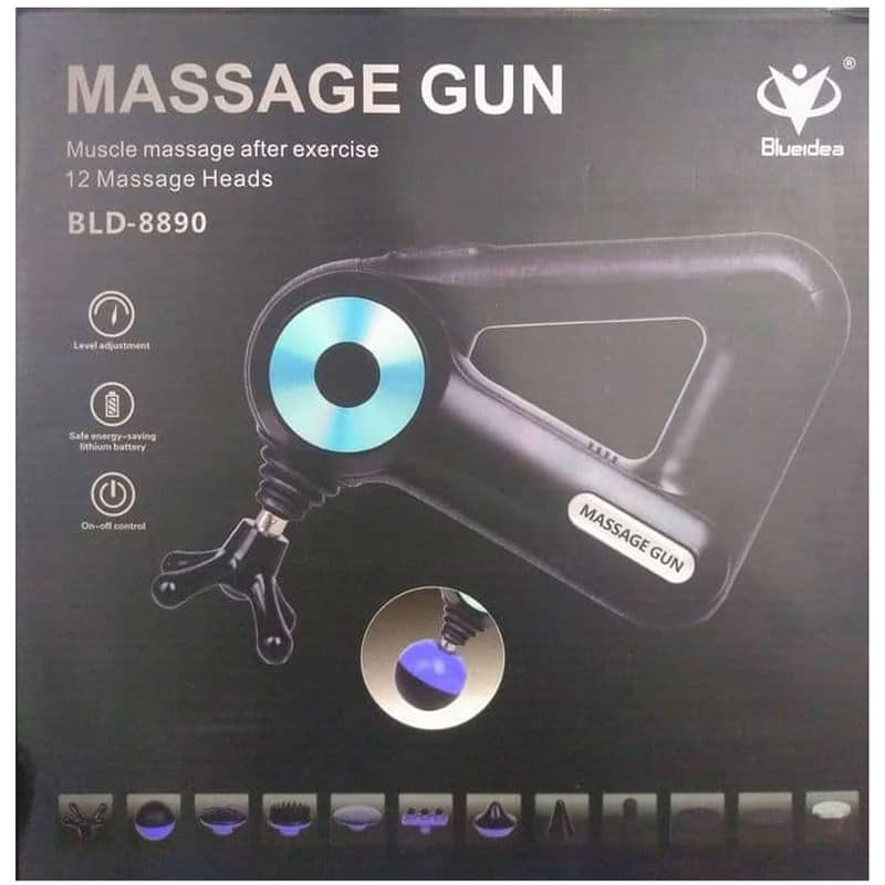 New Wireless Massage Gun Deep Muscle Vibrating Massager Machine 4