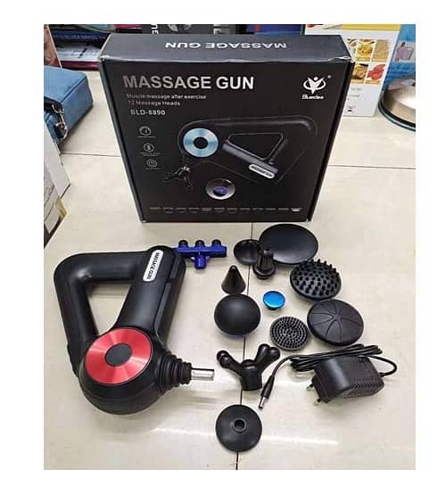 New Wireless Massage Gun Deep Muscle Vibrating Massager Machine 6
