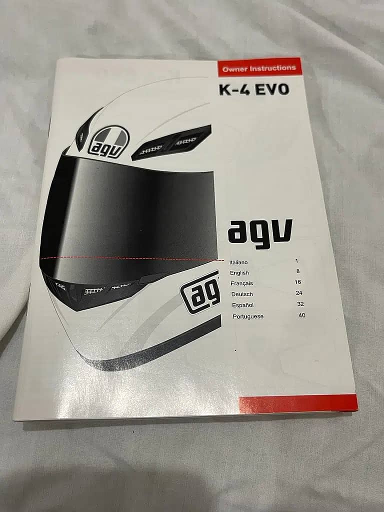 AGV K4 S EVO Solid Helmet  (Size SMALL) 17