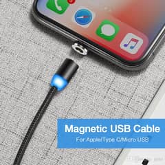 Rock Brand Magnetic Charging & Sync Data Cable for Android & iPhone 0