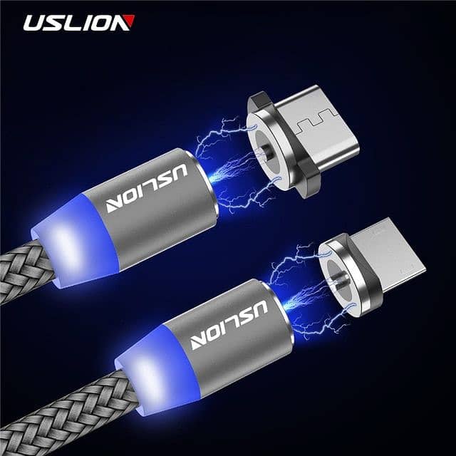 Uslion branded magnatic usb data/Charging cable. 1